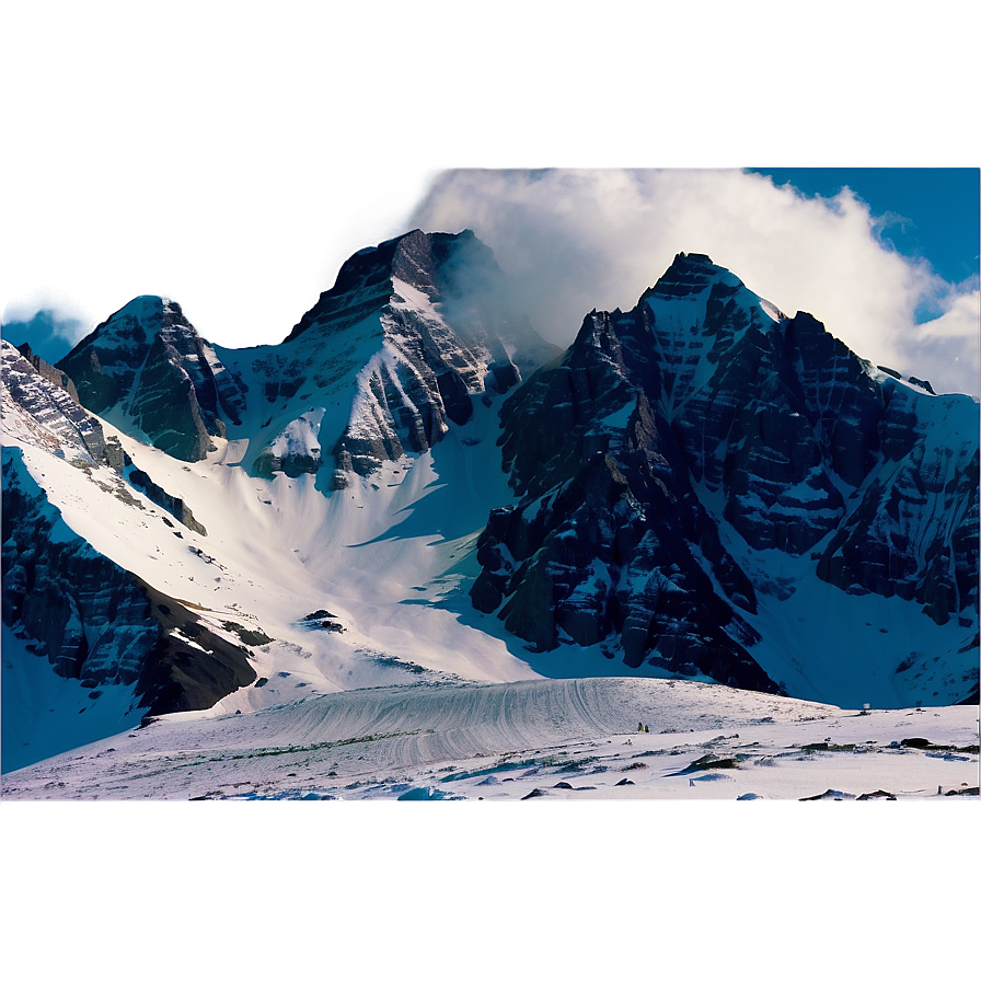 Snow-capped Mountains Png 05032024