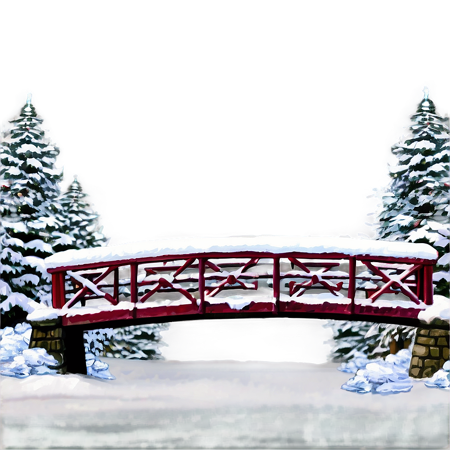 Snow-covered Bridge Winter Png Wdy28