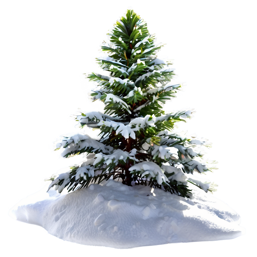 Snow-covered Christmas Tree Png 06212024