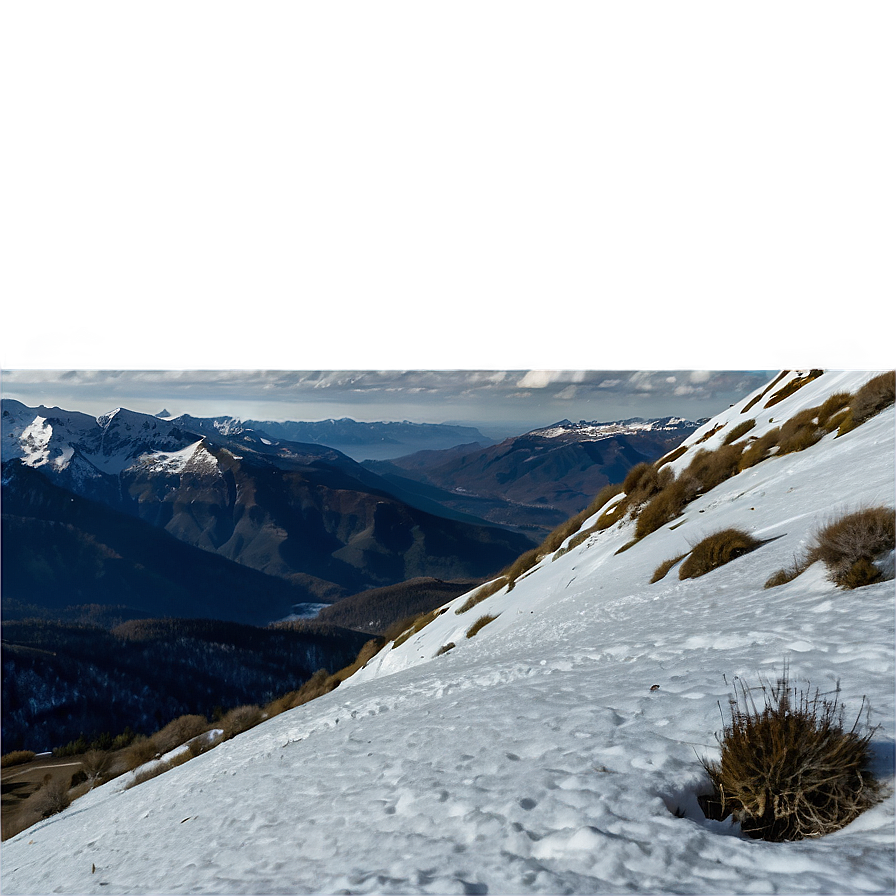 Snow-covered Mountain Landscape Png 75