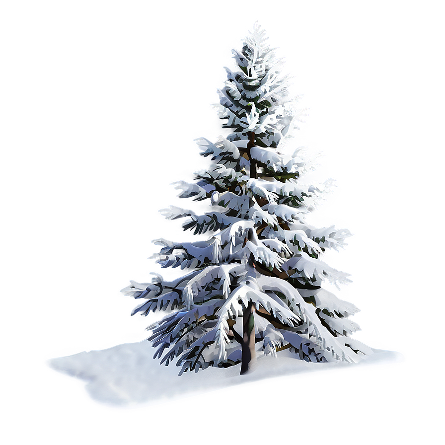 Snow-Covered Pine Trees PNG 05252024 PNG image with a transparent background, free high-resolution download