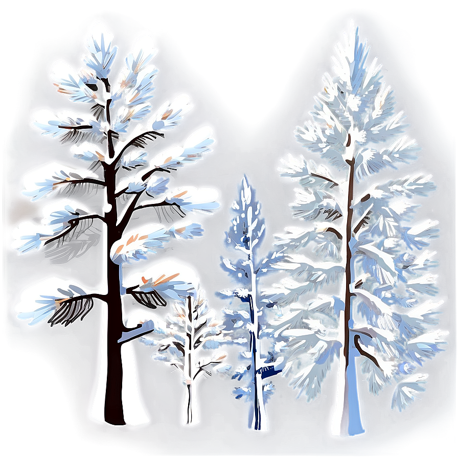 Snow-Covered Pine Trees PNG 30 PNG image with a transparent background, free high-resolution download
