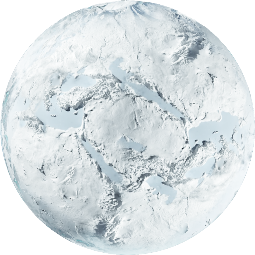 Snow Covered Planet Texture PNG image with a transparent background, free high-resolution download