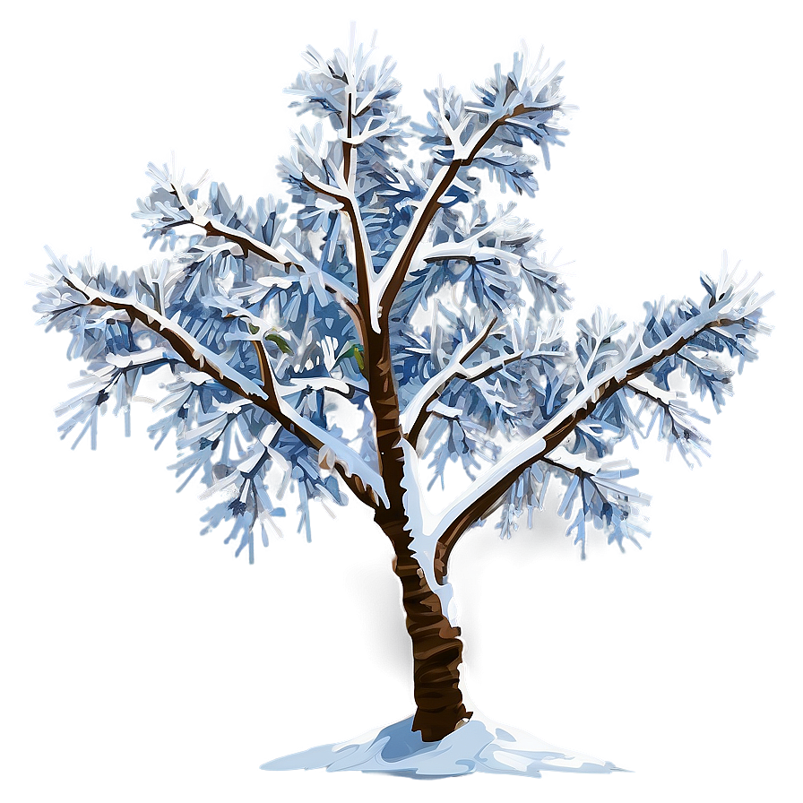 Snow Laden Tree PNG 14 PNG image with a transparent background, free high-resolution download