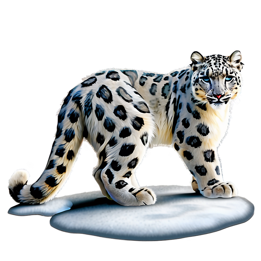 Snow Leopard Illustration Png 37