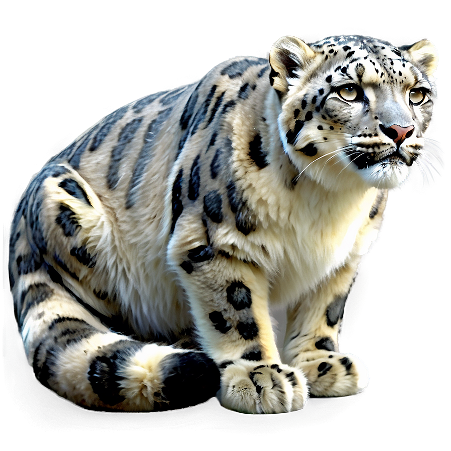 Snow Leopard Illustration Png Yiv