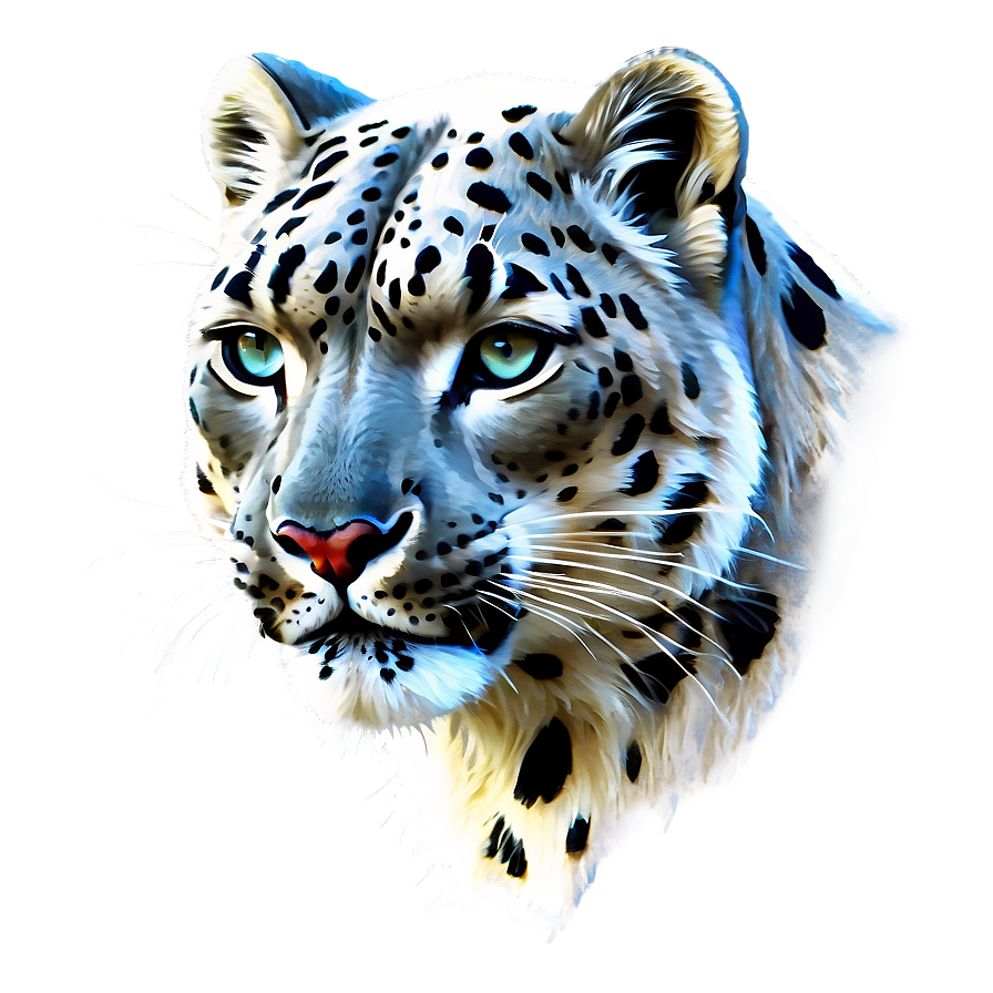 Snow Leopard Sketch Art Png 06122024