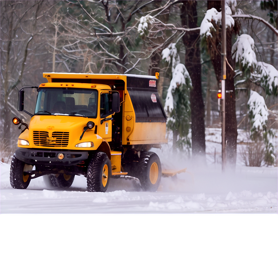 Snow Plow In Action Png Htd