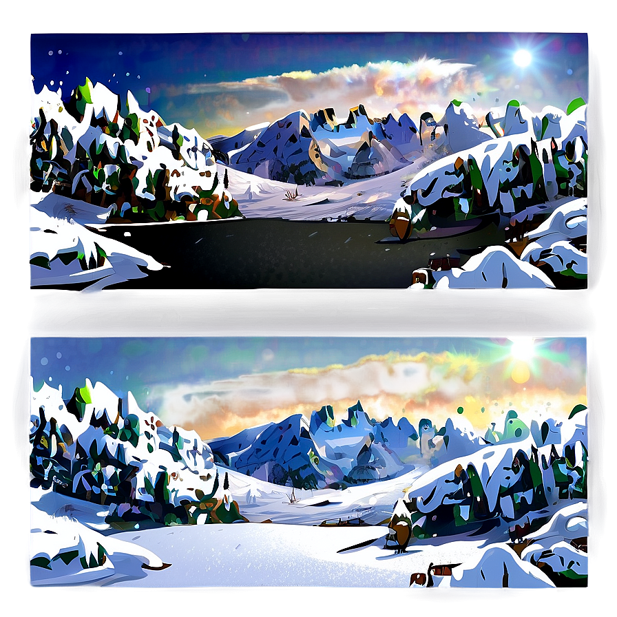 Snow View PNG 06252024 PNG with transparent background