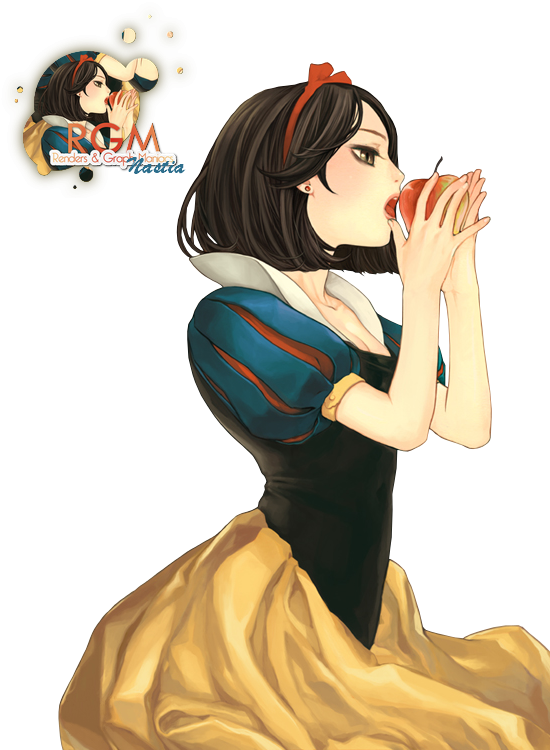 Snow White Biting Apple