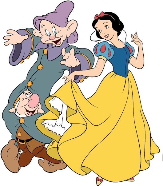 Snow White Clipart Anow - Snow White Dopey And Sneezy, HD Png Download PNG with transparent background