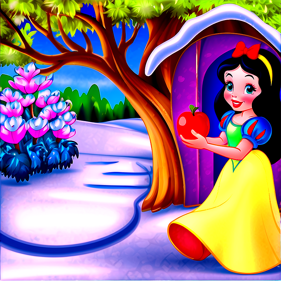 Snow White Fairytale Scene PNG 33 PNG with transparent background