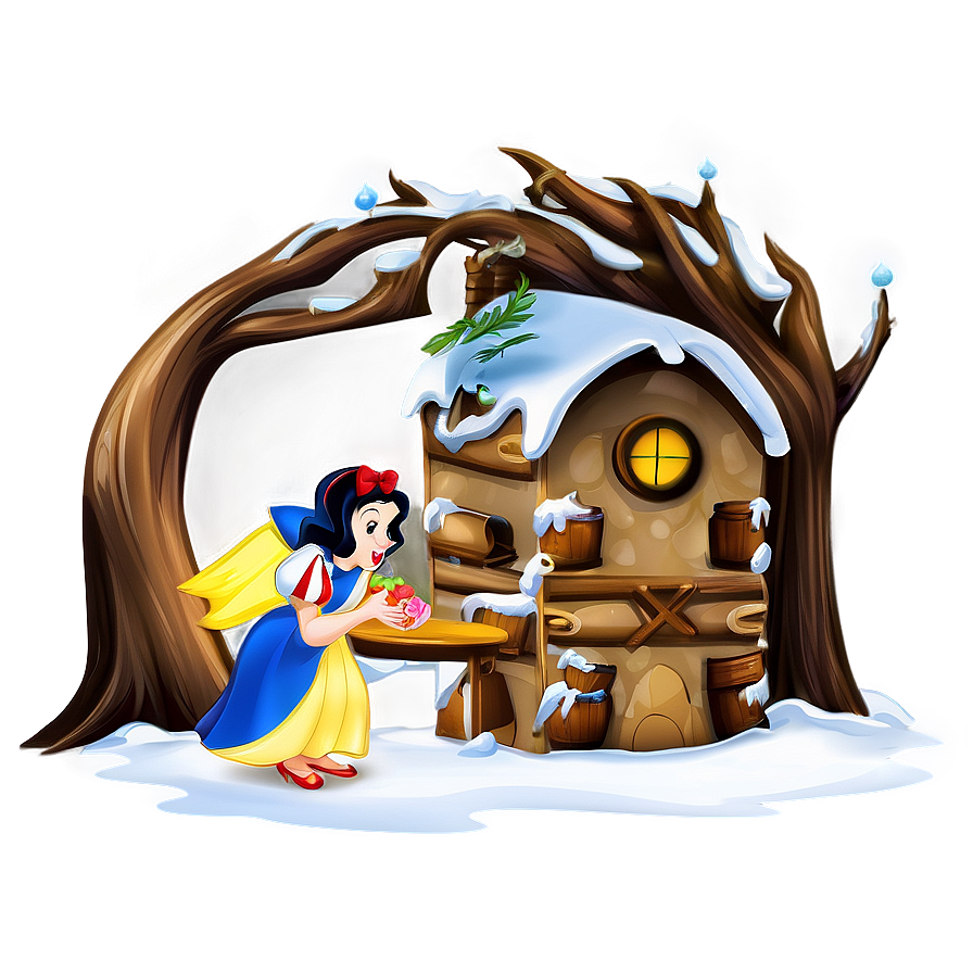 Snow White Fairytale Scene PNG xmx37 PNG with transparent background