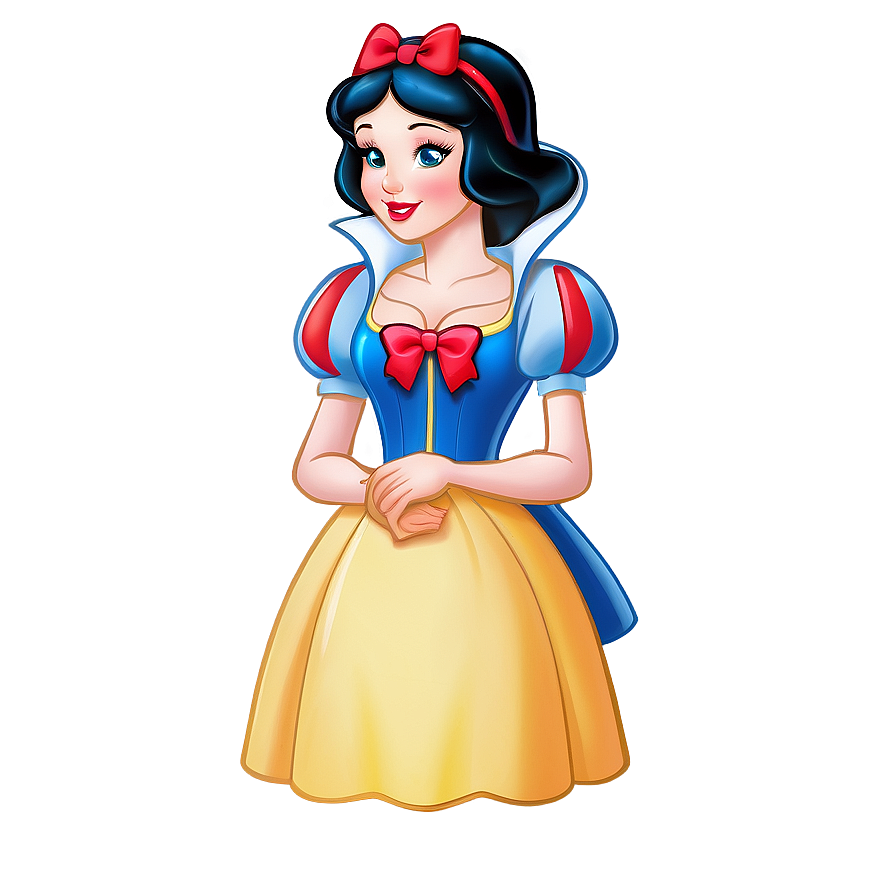 Snow White Iconic Dress And Bow Png 71