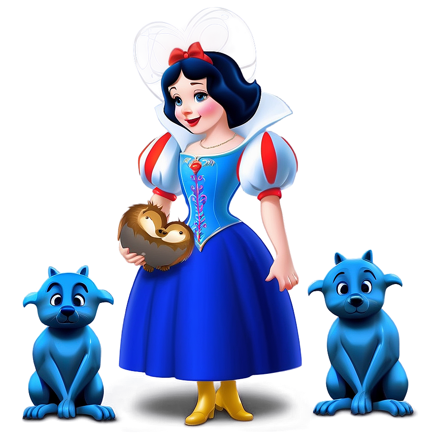 Snow White Singing To Animals Png 56