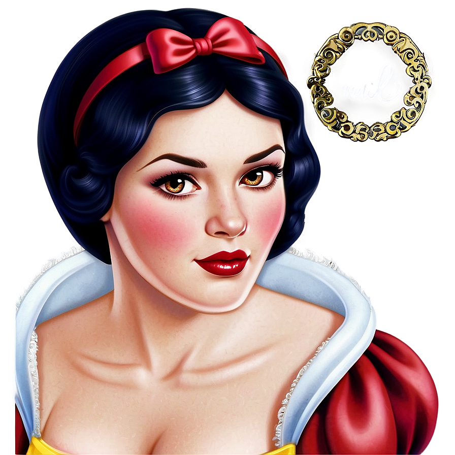 Snow White Storybook Cover PNG 2 PNG with transparent background