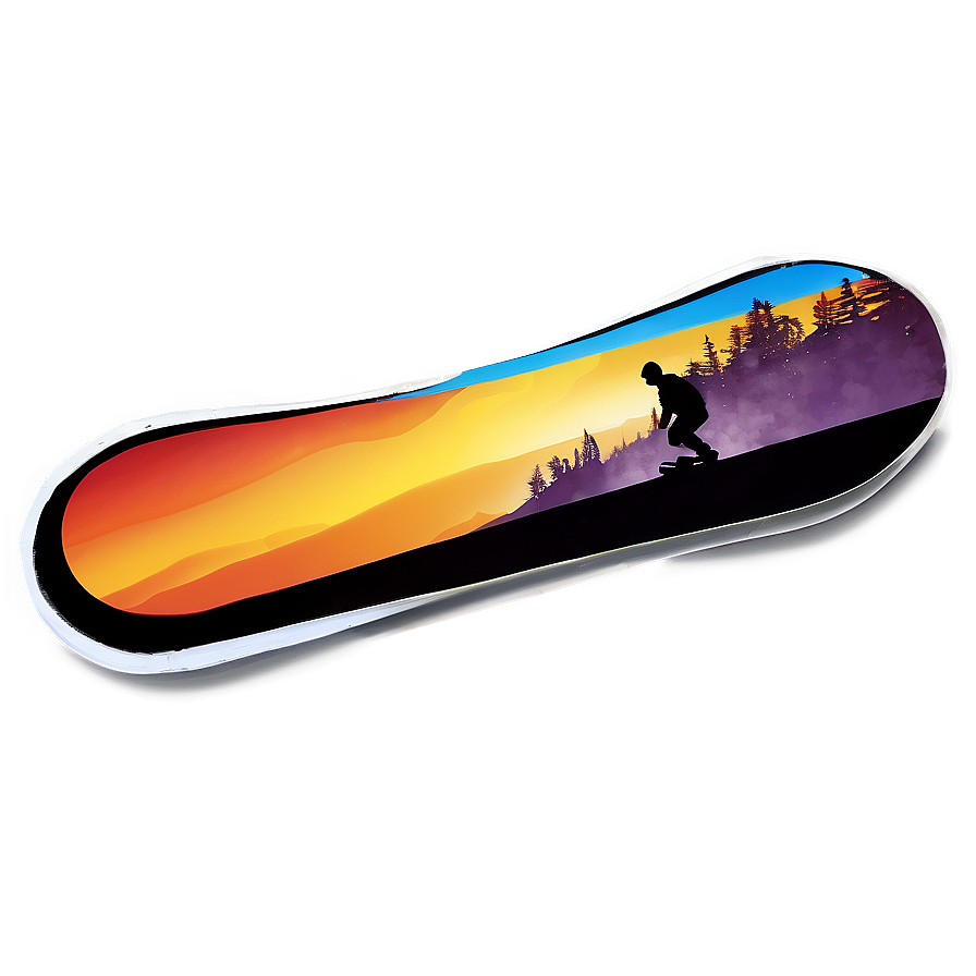 Snowboard Sunset Png 30