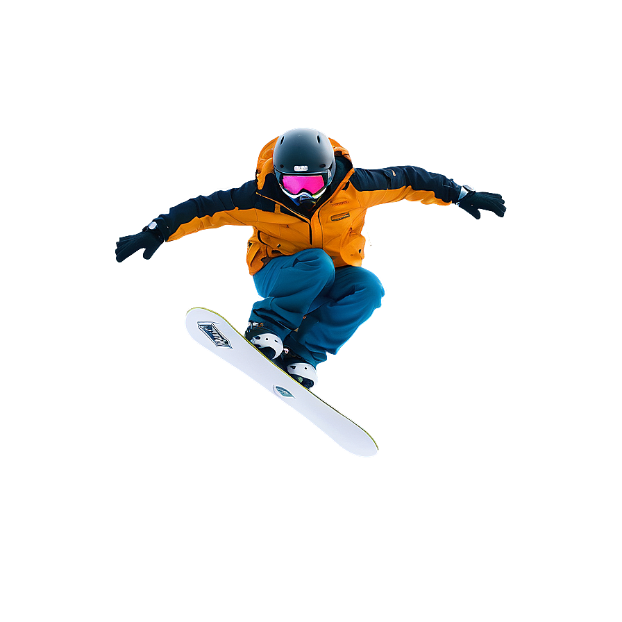 Snowboarder Extreme Jump PNG hfw PNG with transparent background