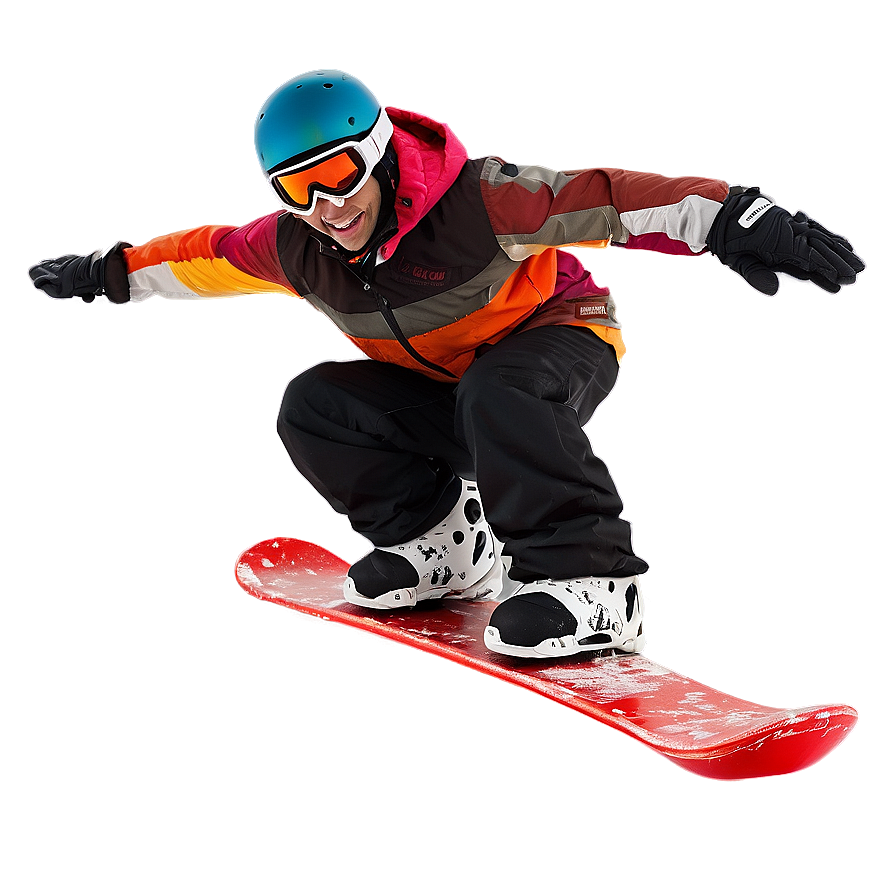 Snowboarder in Air PNG vtb PNG with transparent background