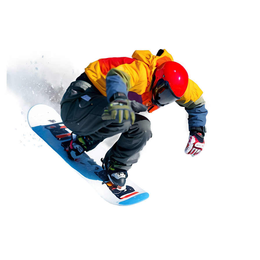 Snowboarder in Air PNG wwn53 PNG with transparent background