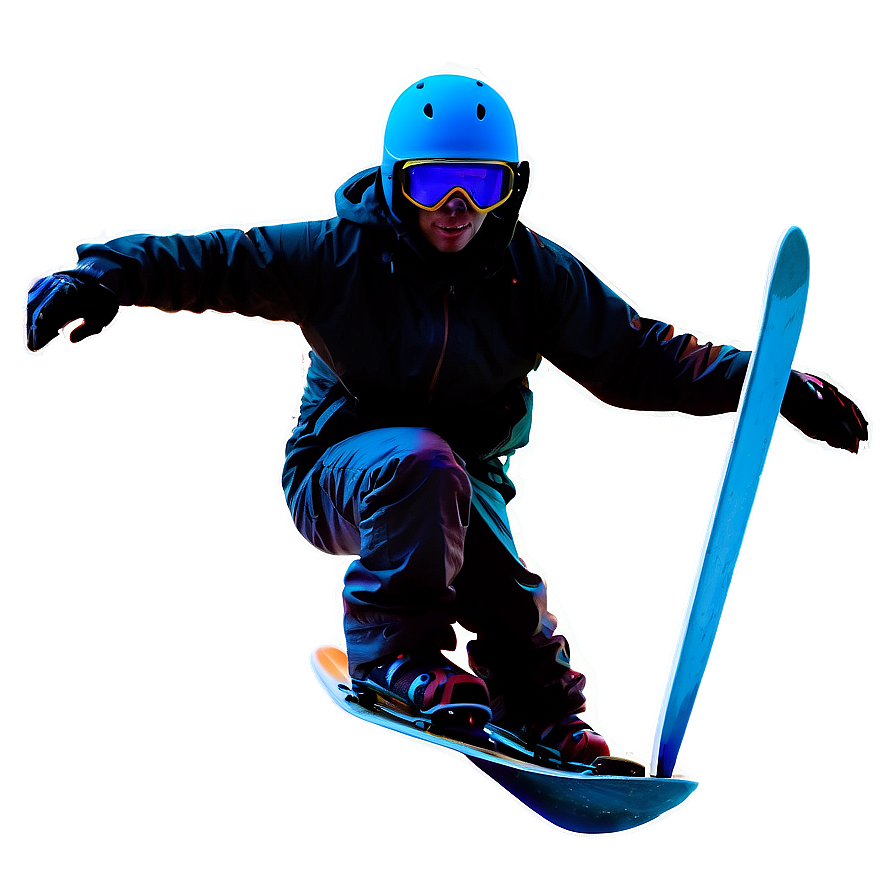 Snowboarder Silhouette PNG 26 PNG with transparent background