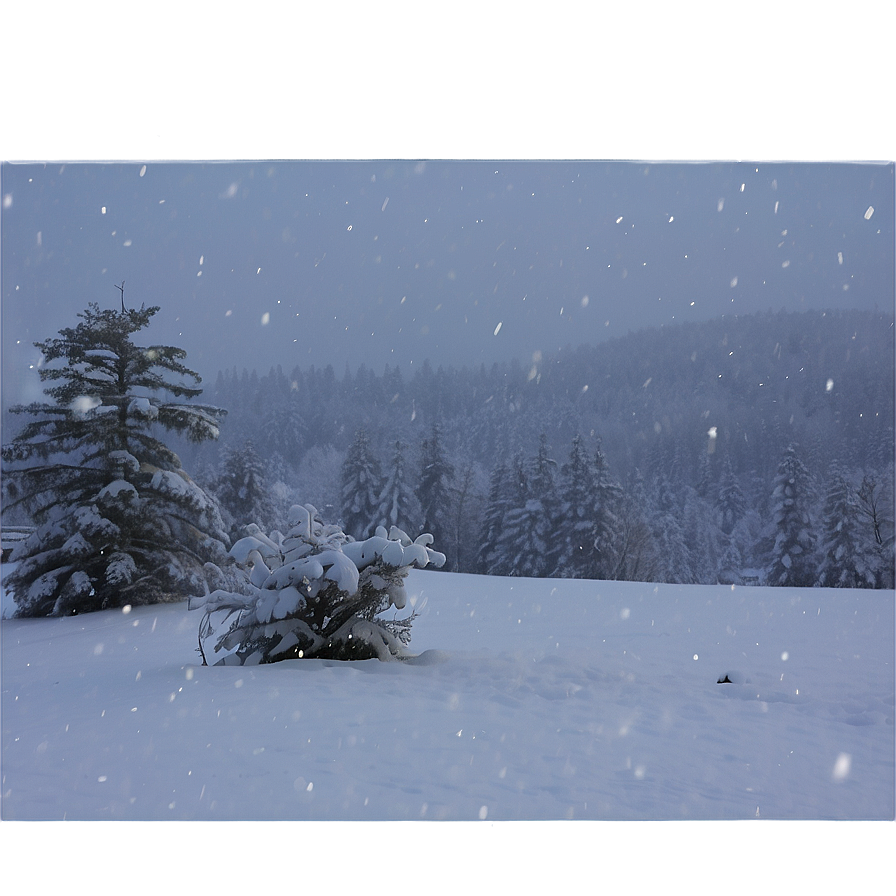 Snowfall At Sunrise Png Dmu74