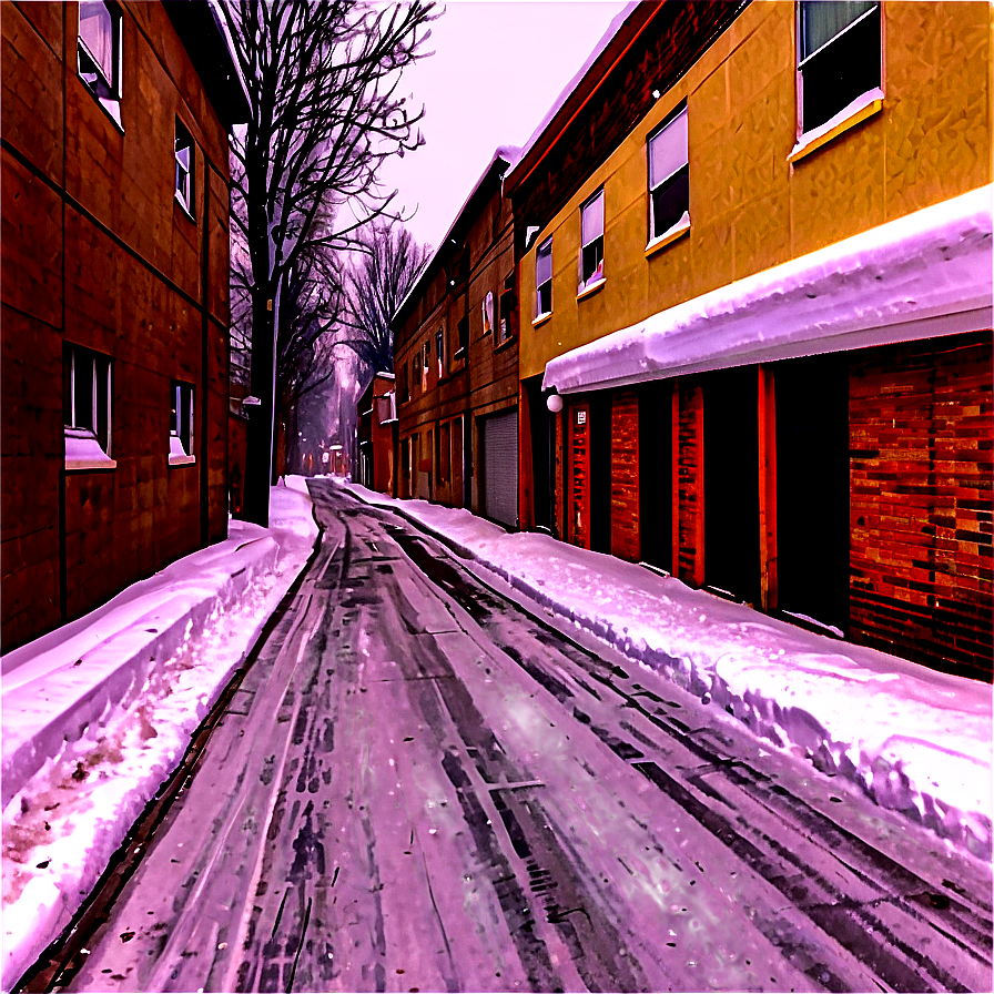 Snowfall In Alleyway Png 67