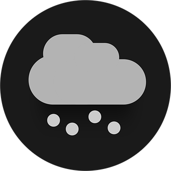 Snowfall Weather Icon PNG with transparent background