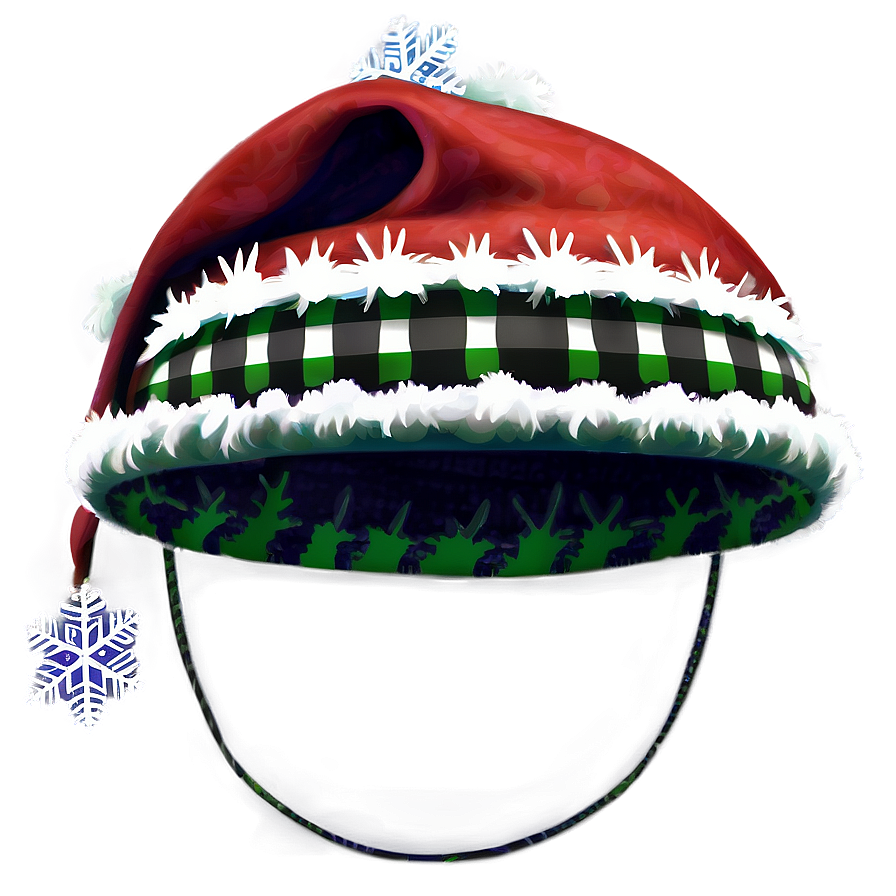 Snowflake Christmas Hat PNG 04292024 PNG image with a transparent background, free high-resolution download