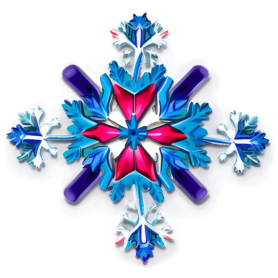 Snowflake Christmas Theme Png Mrg