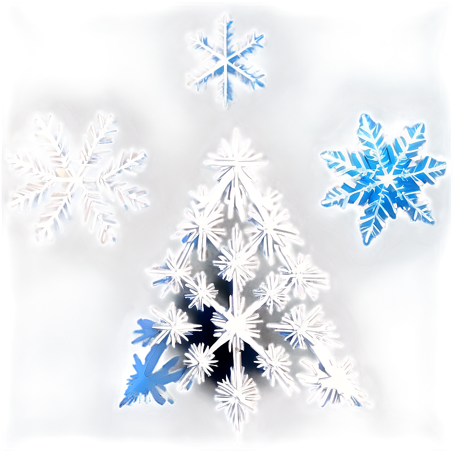 Snowflake Christmas Tree Star Png 06282024