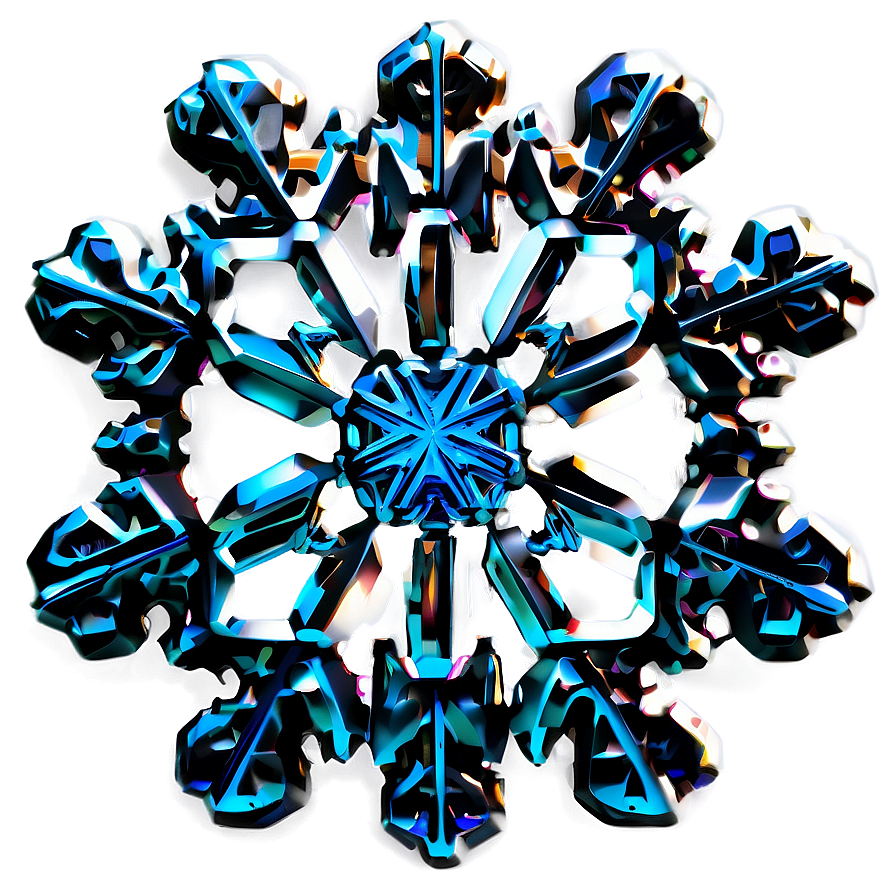 snowflake d PNG with transparent background