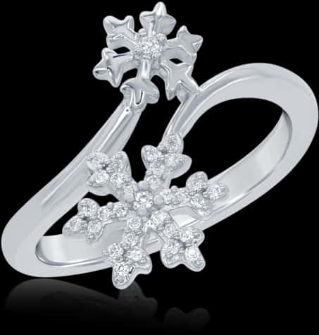 Snowflake Diamond Ring Frozen Inspired