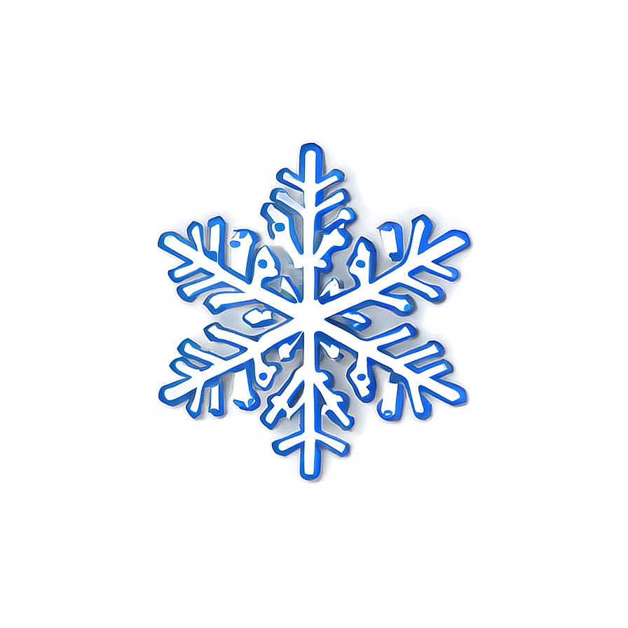 Snowflake Outline Transparent PNG jqi15 PNG image with a transparent background, free high-resolution download