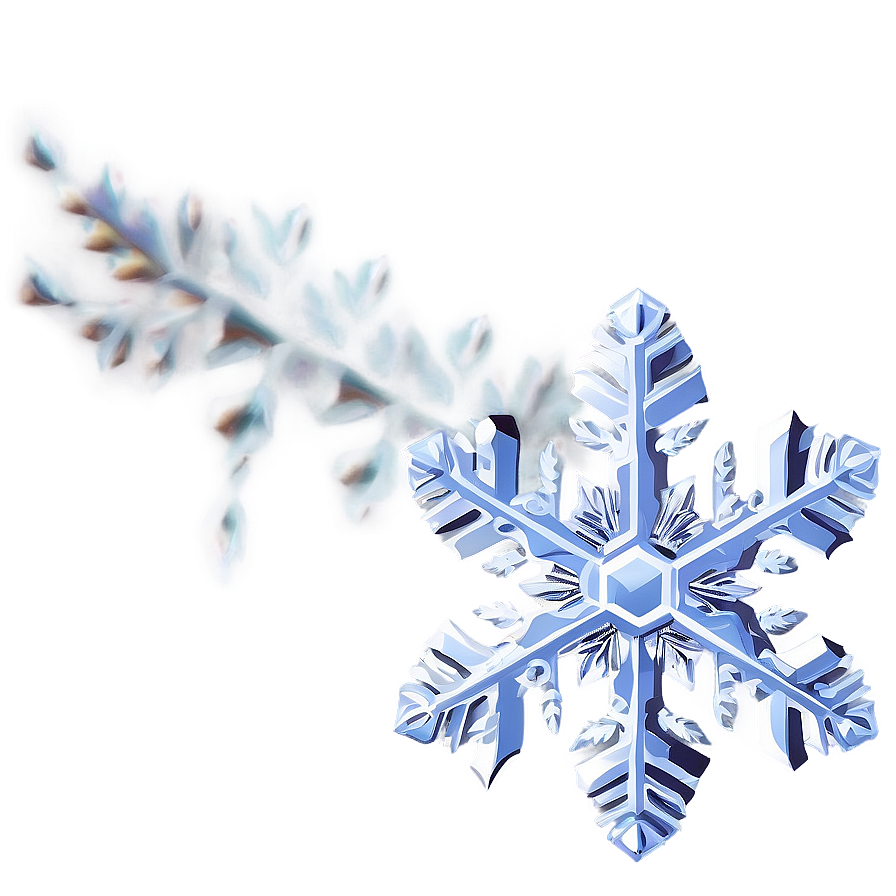 Snowflake Serenity Scene Png Xxt96