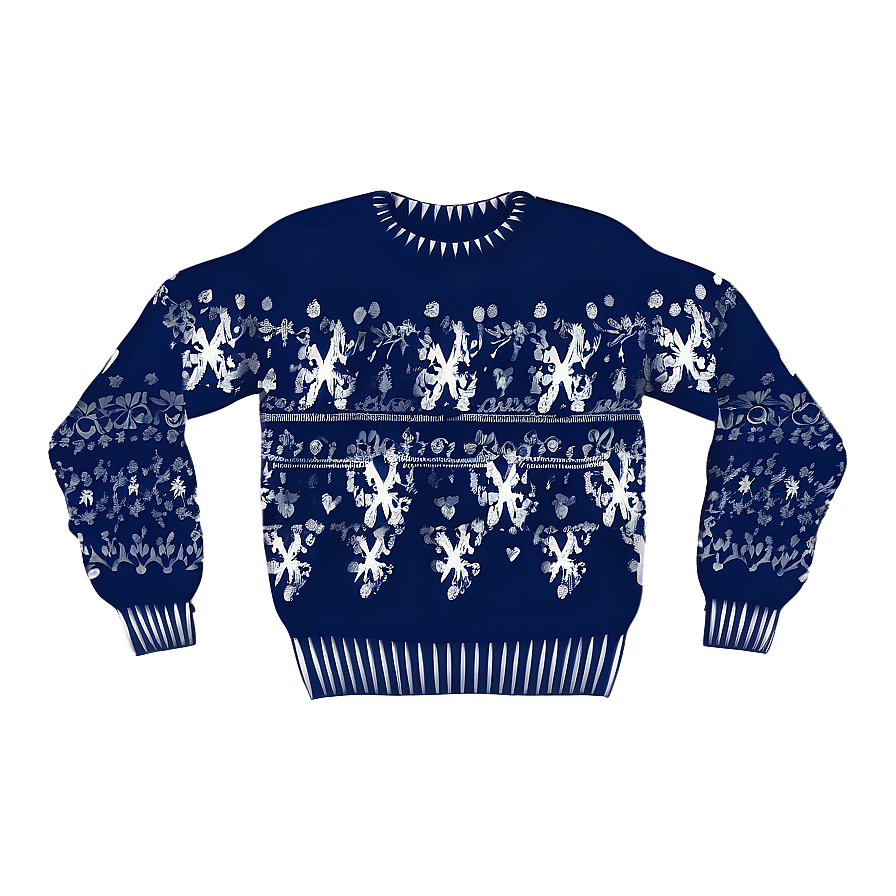 Snowflake Sweater Design Png 87