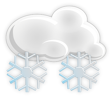 Snowflake Weather Icon PNG with transparent background