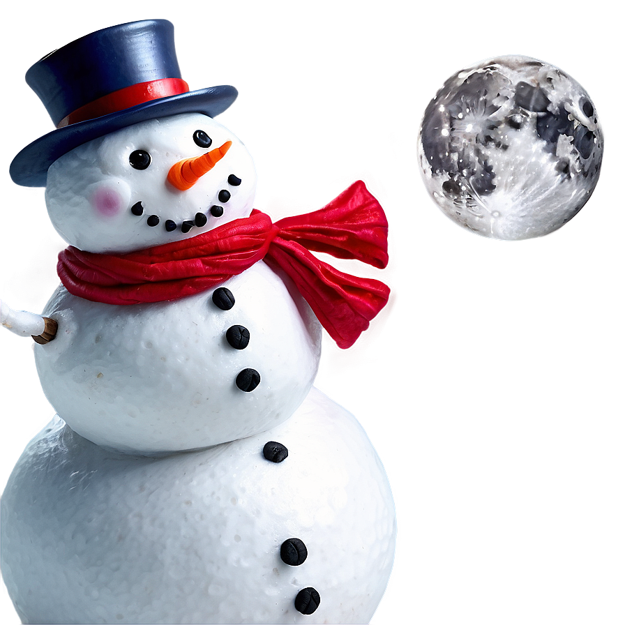 Snowman And Starry Night Png Kxl