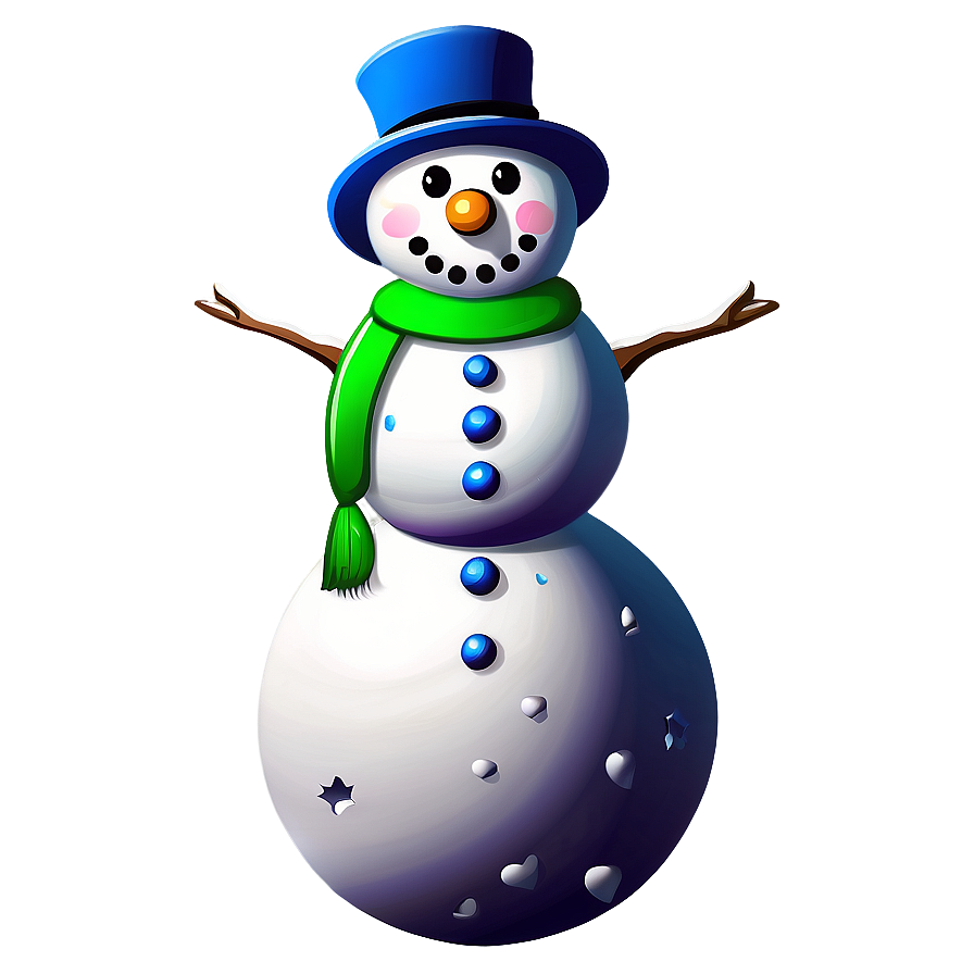 Snowman Cartoon Character PNG 05212024 PNG with transparent background