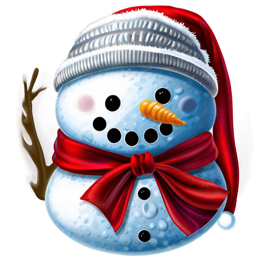 Snowman Christmas Hat PNG ude16 PNG image with a transparent background, free high-resolution download