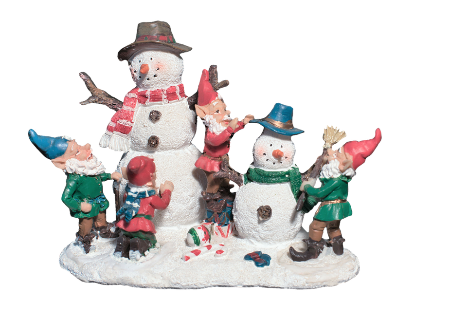 Snowmenand Gnomes Festive Gathering