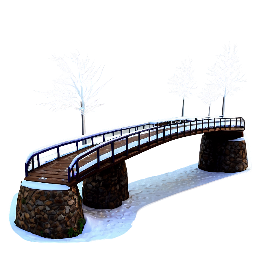 Snowy Bridge Transparent Png Fwq