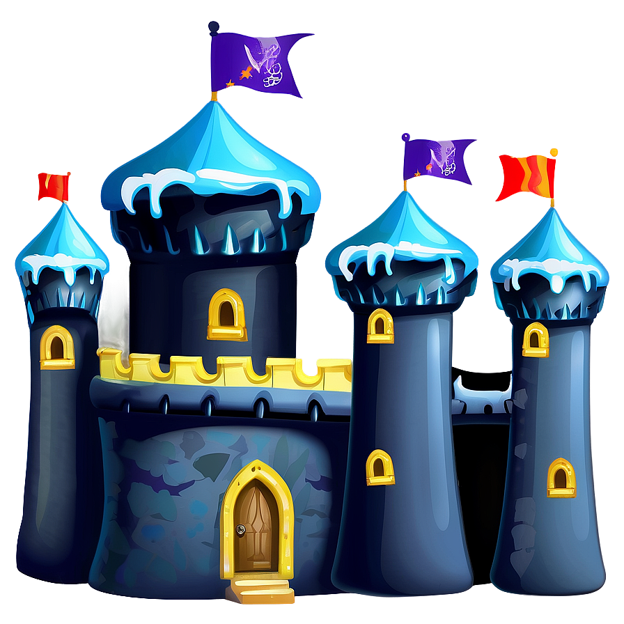 Snowy Cartoon Castle Png 34