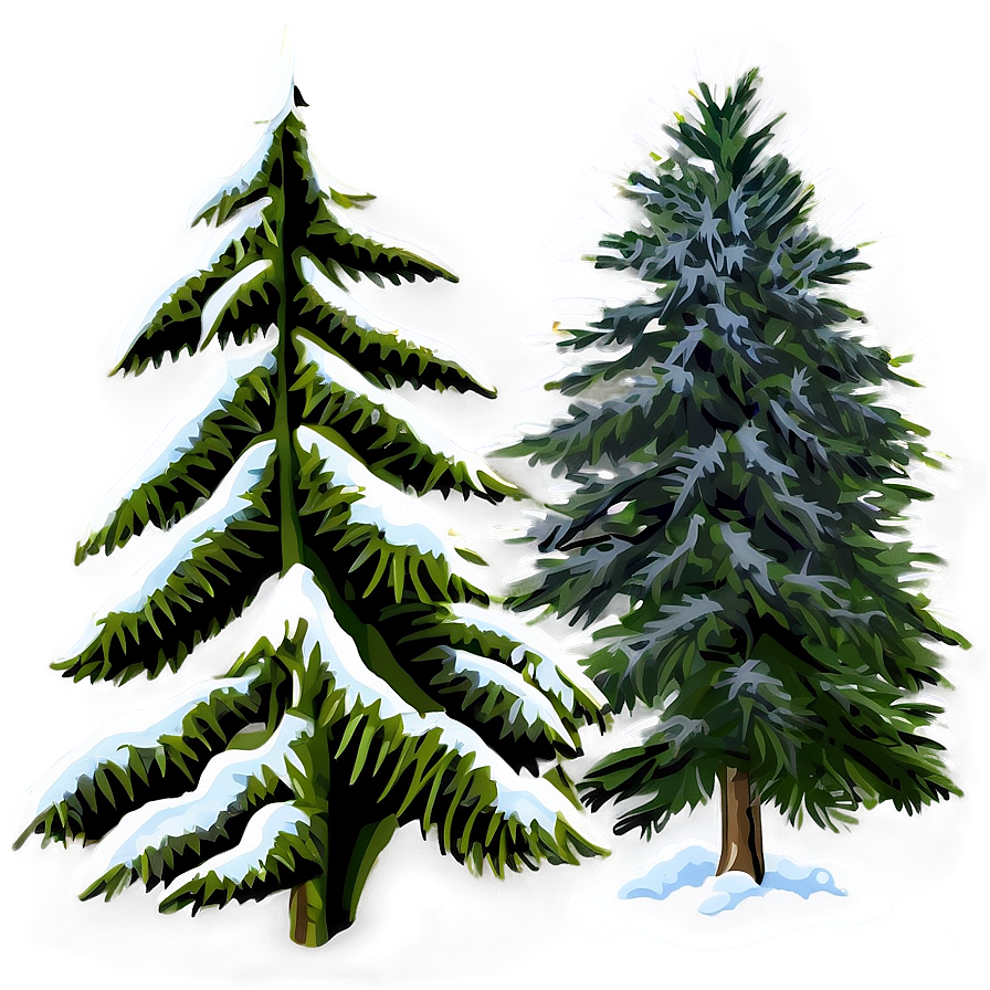 Snowy Cedar Tree PNG 42 PNG image with a transparent background, free high-resolution download