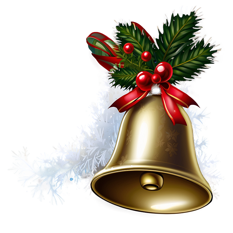 Snowy Christmas Bell Png Way