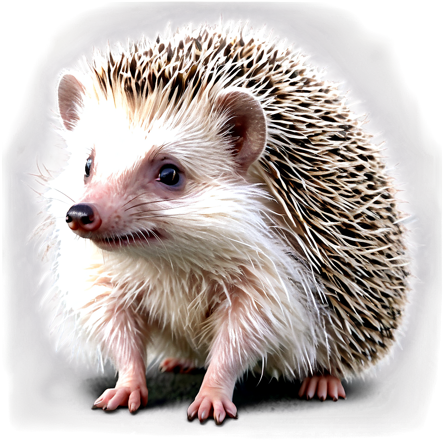 Snowy Hedgehog Curiosity Png 04292024