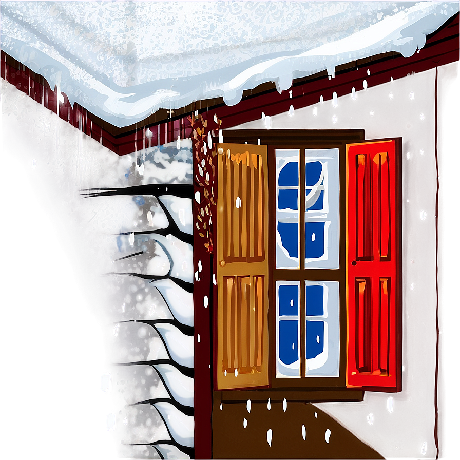 Snowy House Transparent Png Aiw45