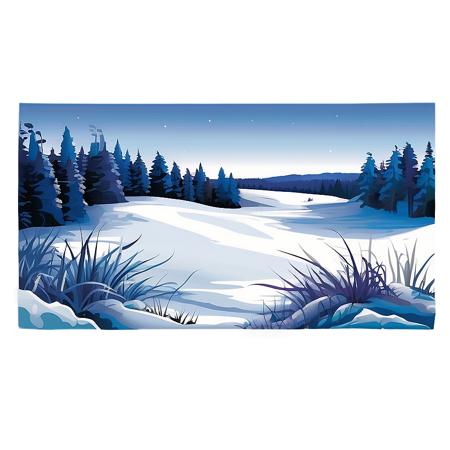 Snowy Landscape Transparent Png Fyt