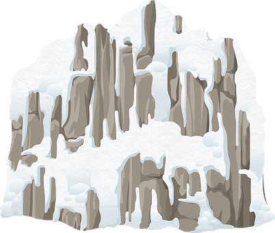 Snowy_ Mountain_ Clipart_ Illustration PNG with transparent background