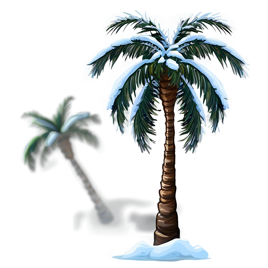 Snowy Palm Tree Png 99